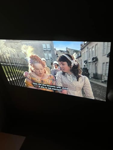 Customer photo review of MovieHub™ Ultra HD Projector + FREE Projector Screen