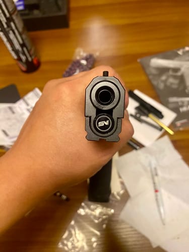 Customer photo review of Dr. Black 6063 Aluminum 6.01 Inner Barrel for Hi-Capa 4.3 (97mm)
