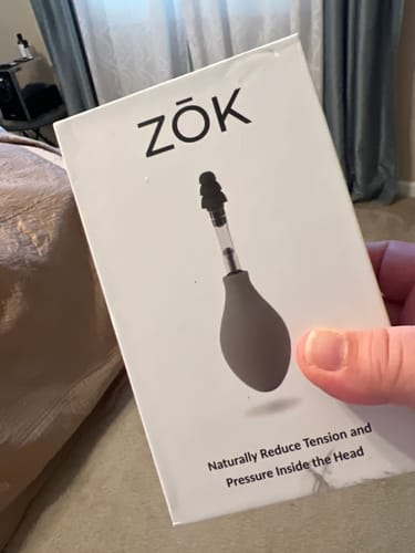 Customer photo review of ZŌK - Naturally Reduce Pressure and Tension Inside the Head