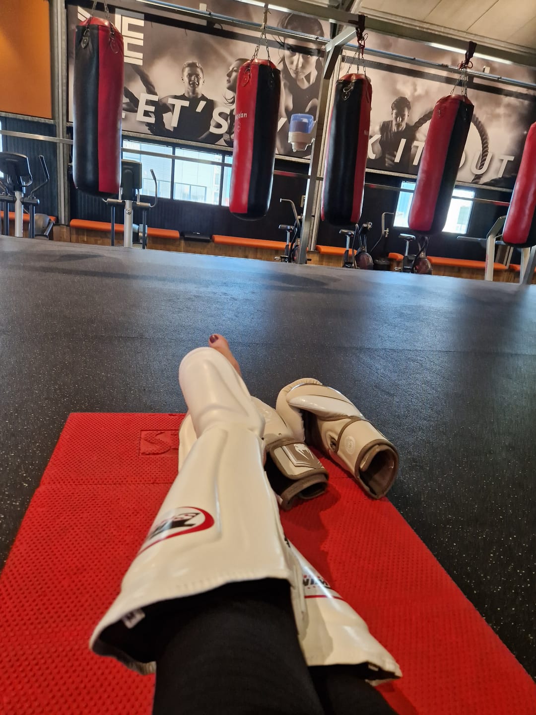 Customer photo review of Twins Kickboks Scheenbeschermers SGS7 - Wit