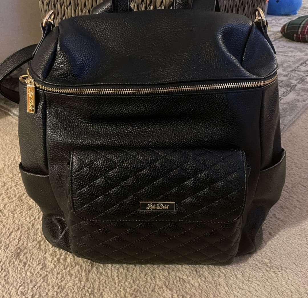 Customer photo review of Monaco Diaper Bag | Ebony Black