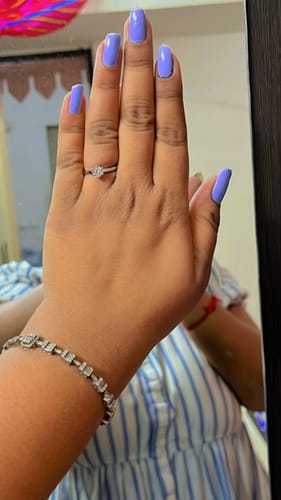Customer photo review of Silver Snowfall Ring