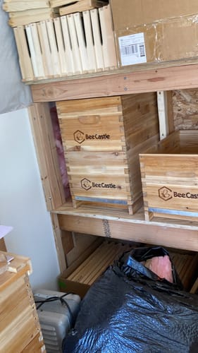 Customer photo review of Premium 8 Frame Deep Brood Wax Coated Body,Frameless, Logo Free | Essential Hive Component for Easy Beekeeping Success! 🐝