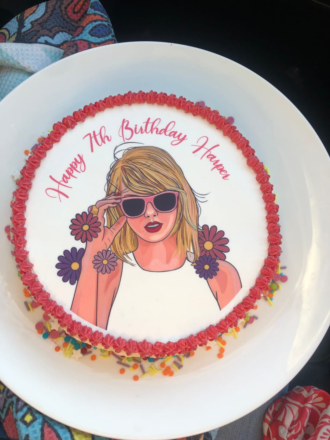 Customer photo review of Taylor Swift Inspired - Edible Icing Toppers