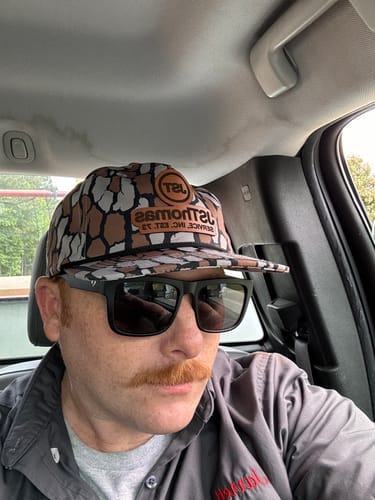 Customer photo review of Custom Leather Patch Rope Hat