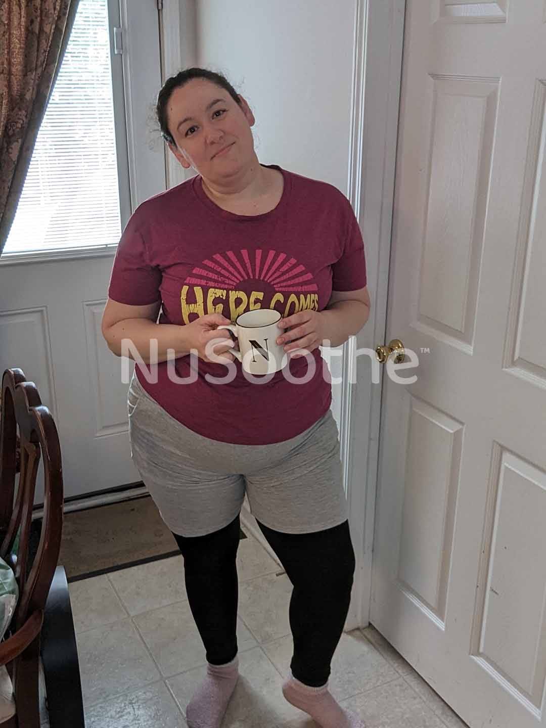 Customer photo review of NuSoothe™ High Waisted All-Day Compression Tights