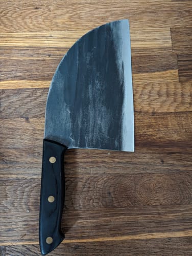 Customer photo review of Handgeschmiedetes Kochmesser - Black