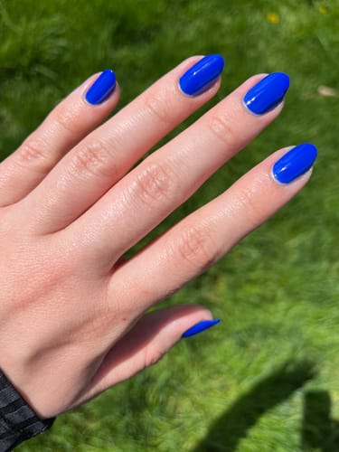 Customer photo review of Longwear Nail Polish - Blue Raspberry