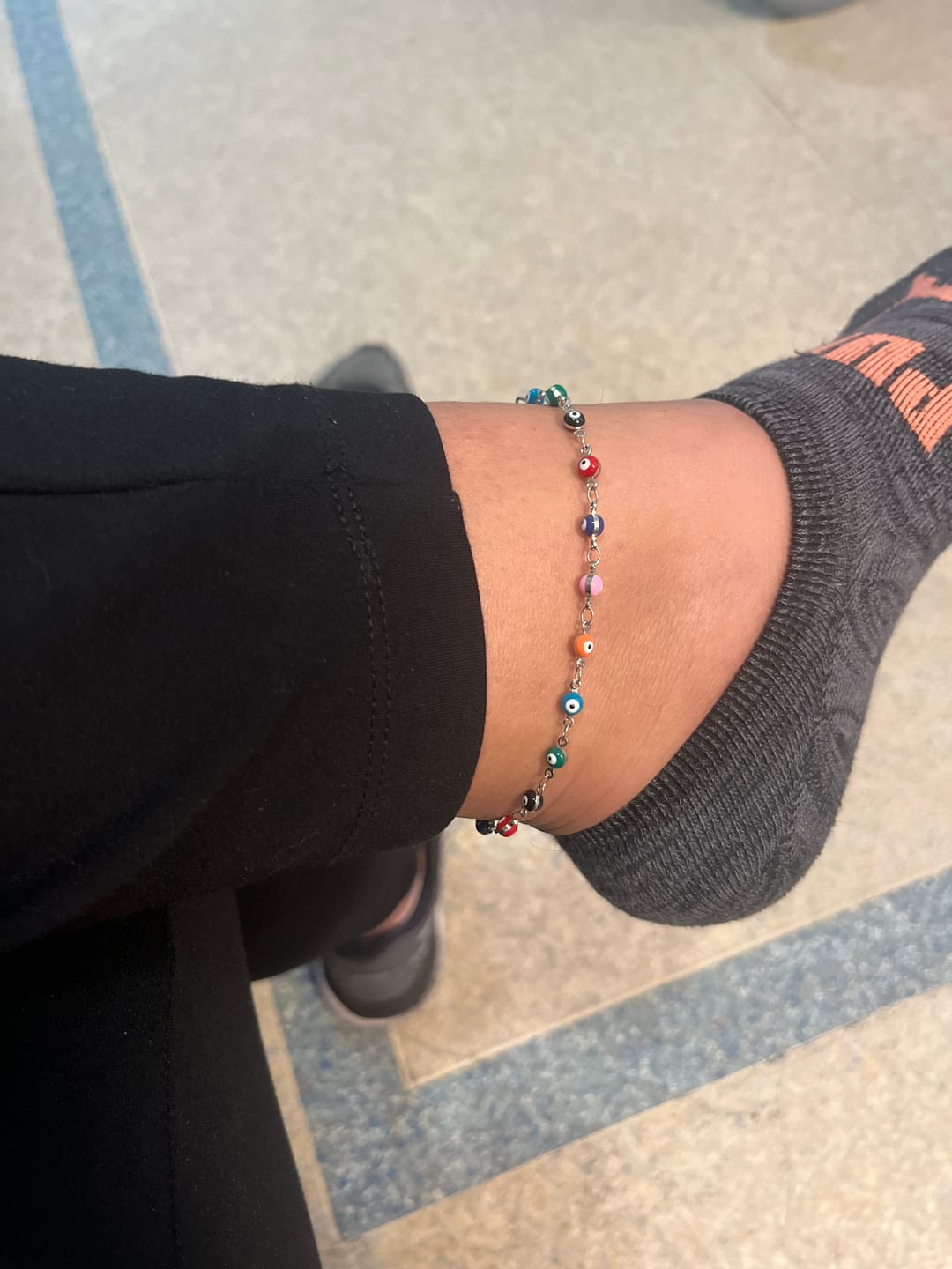 Customer photo review of Evil Eye Protection Anklet