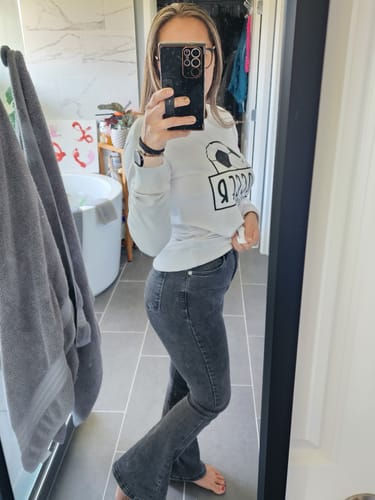 Customer photo review of Veritas High-Rise Flare Jean  #FlatteringFit