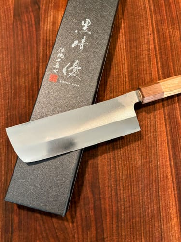 Customer photo review of Yu Kurosaki Gekko Nakiri 165 mm (Olive Wood)