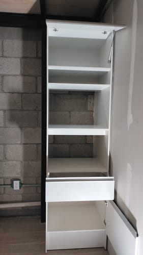 Customer photo review of Cocina Integral 240cm Blanco Topazio 01