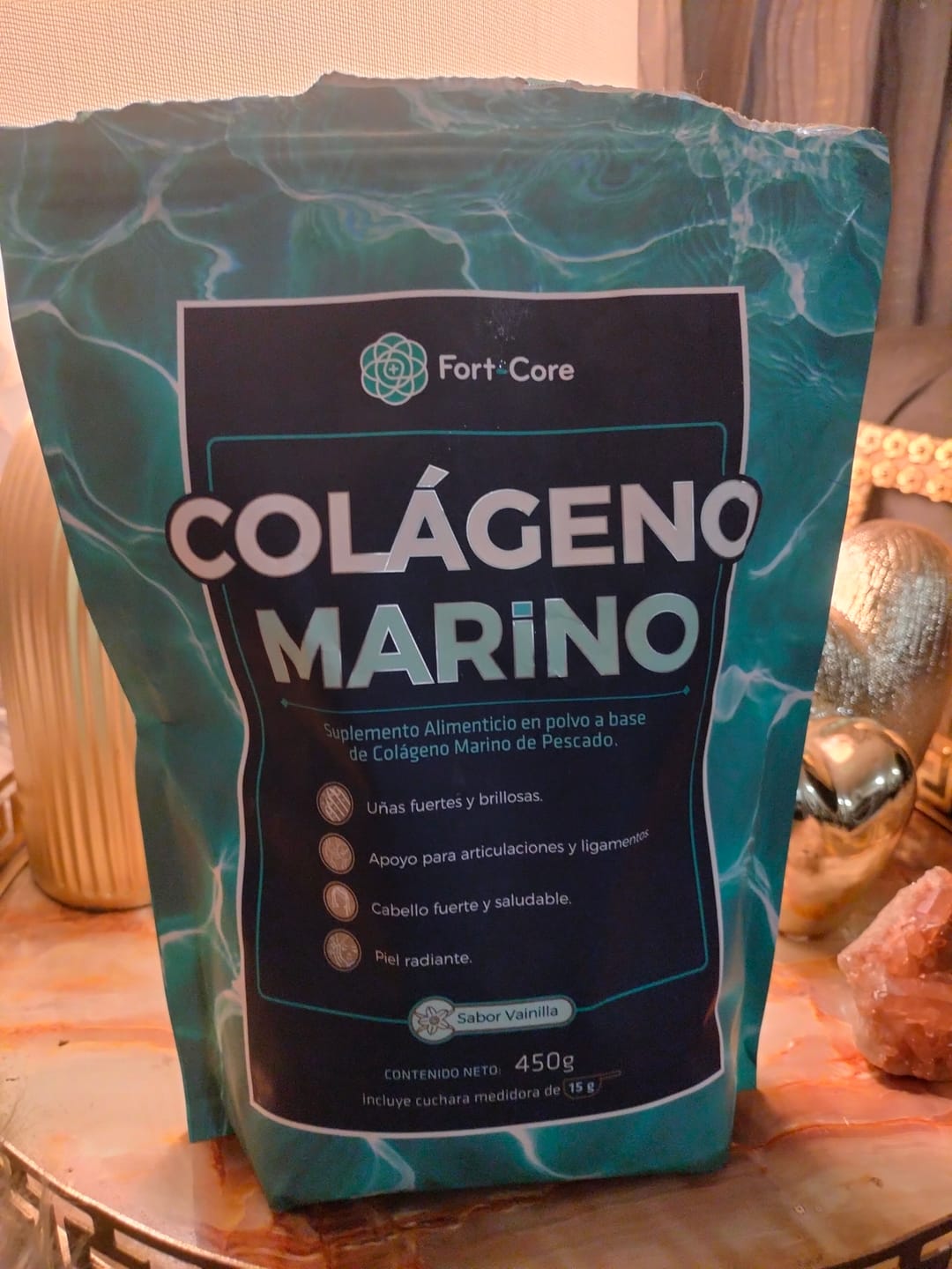 Customer photo review of Colágeno Marino Fort Core