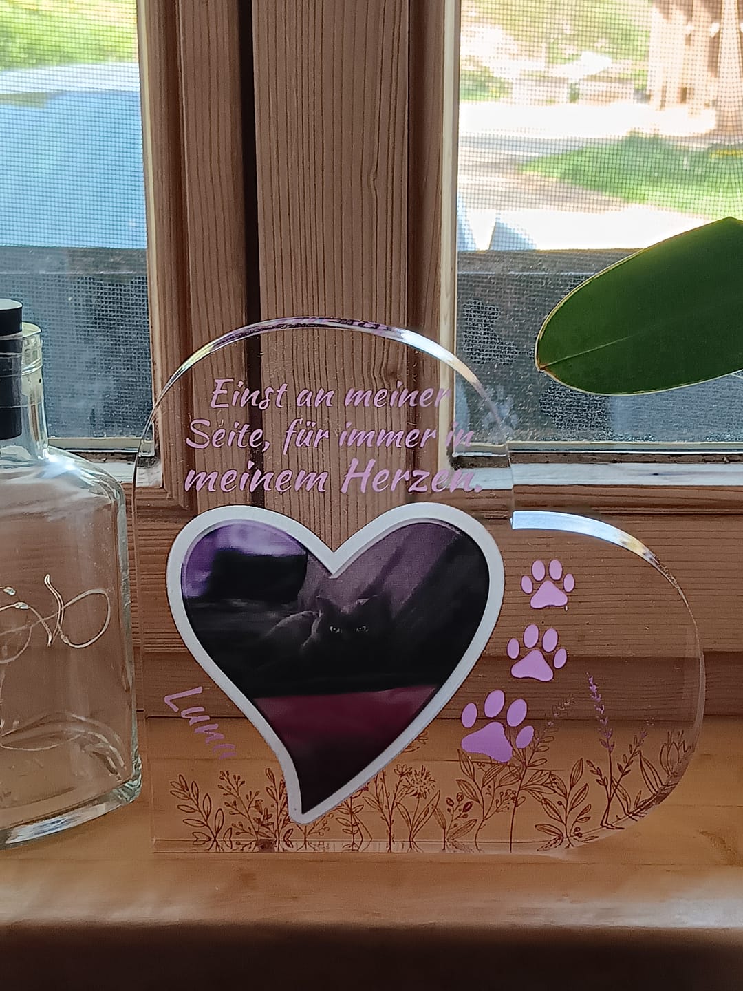 Customer photo review of Einst an meiner Seite - Individuelles Glasherz