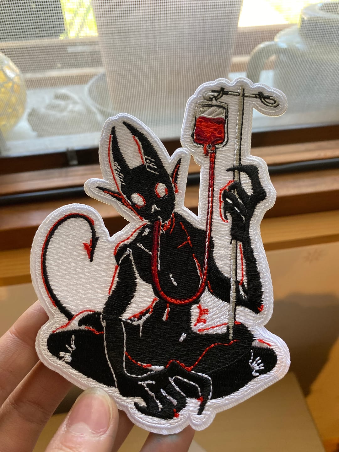 Customer photo review of Blood Bag Demon Patch