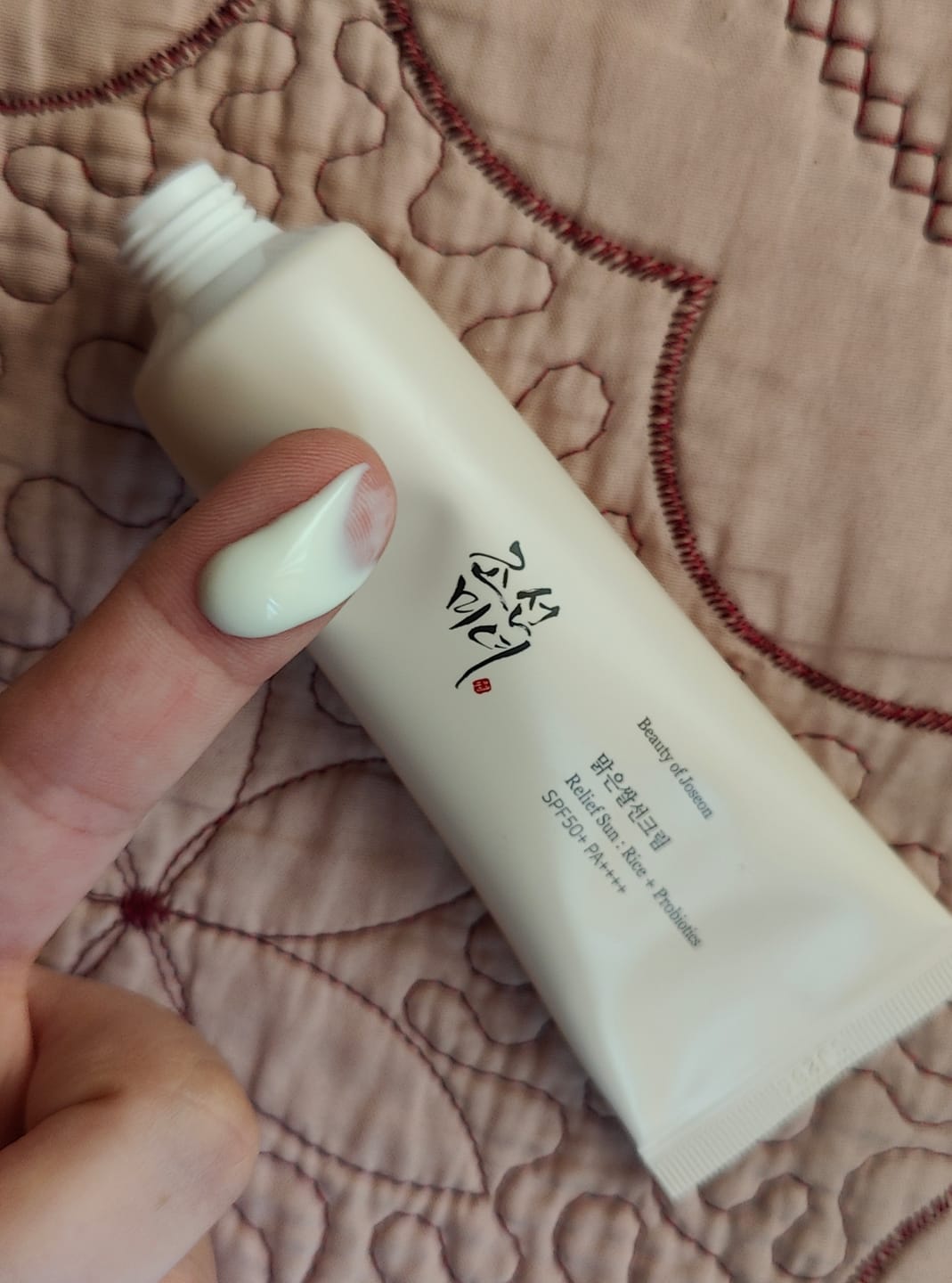 Customer photo review of Relief Sun : Rice + Probiotics (SPF50+ PA++++)