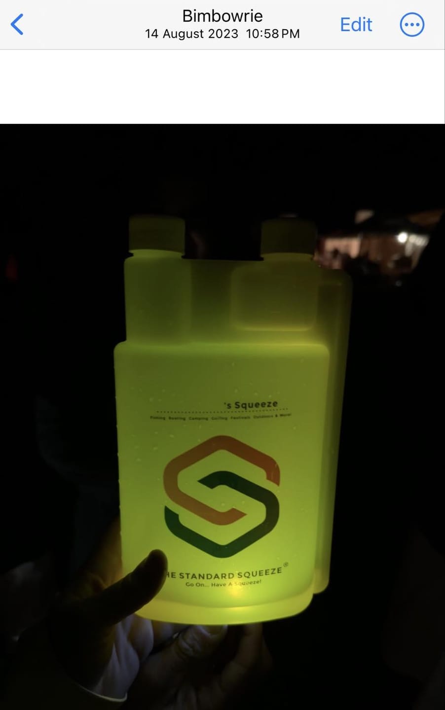 Customer photo review of The Standard Squeeze - XL (32oz/ 1oz)