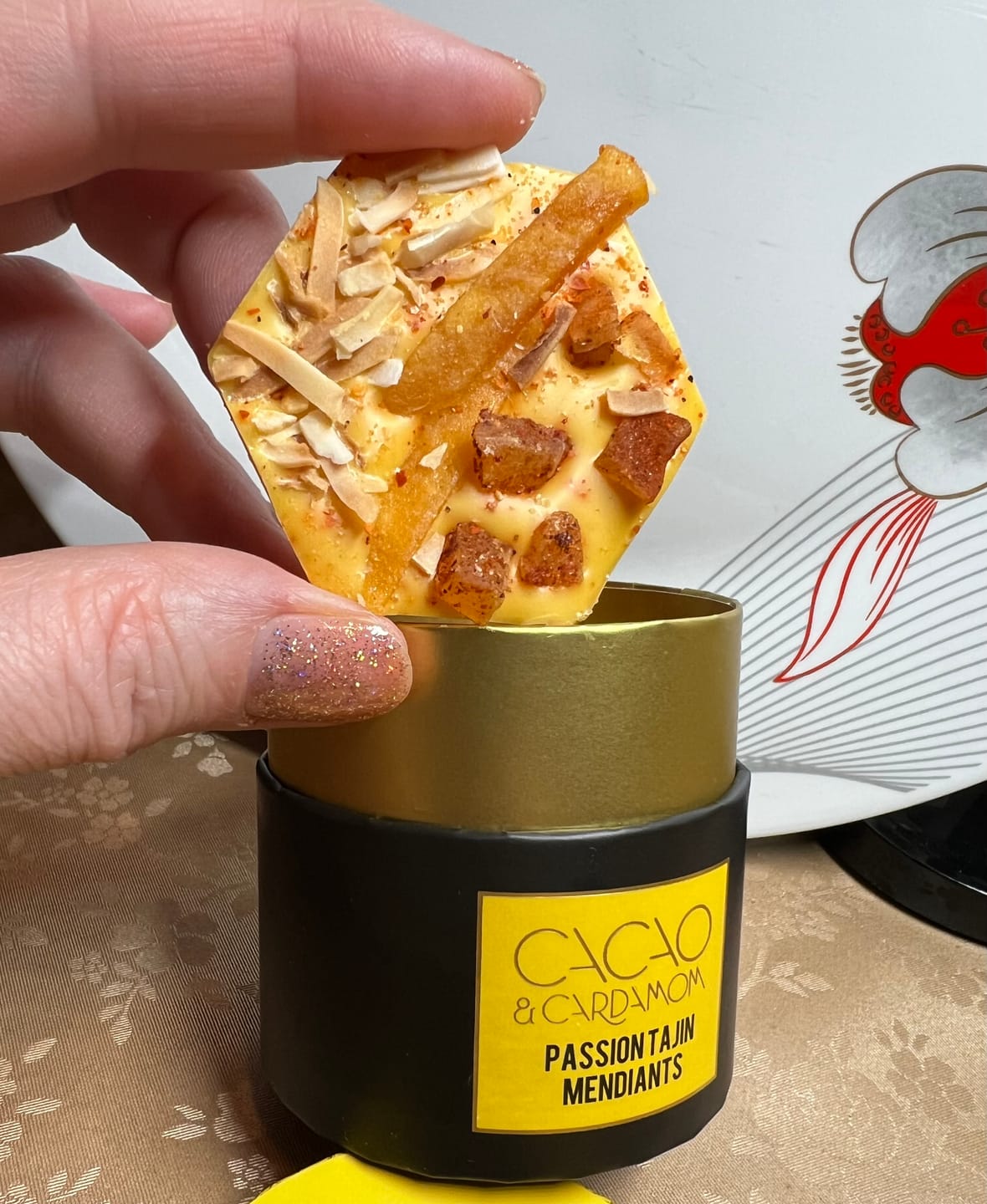 Customer photo review of Passionfruit Tajin Mendiants