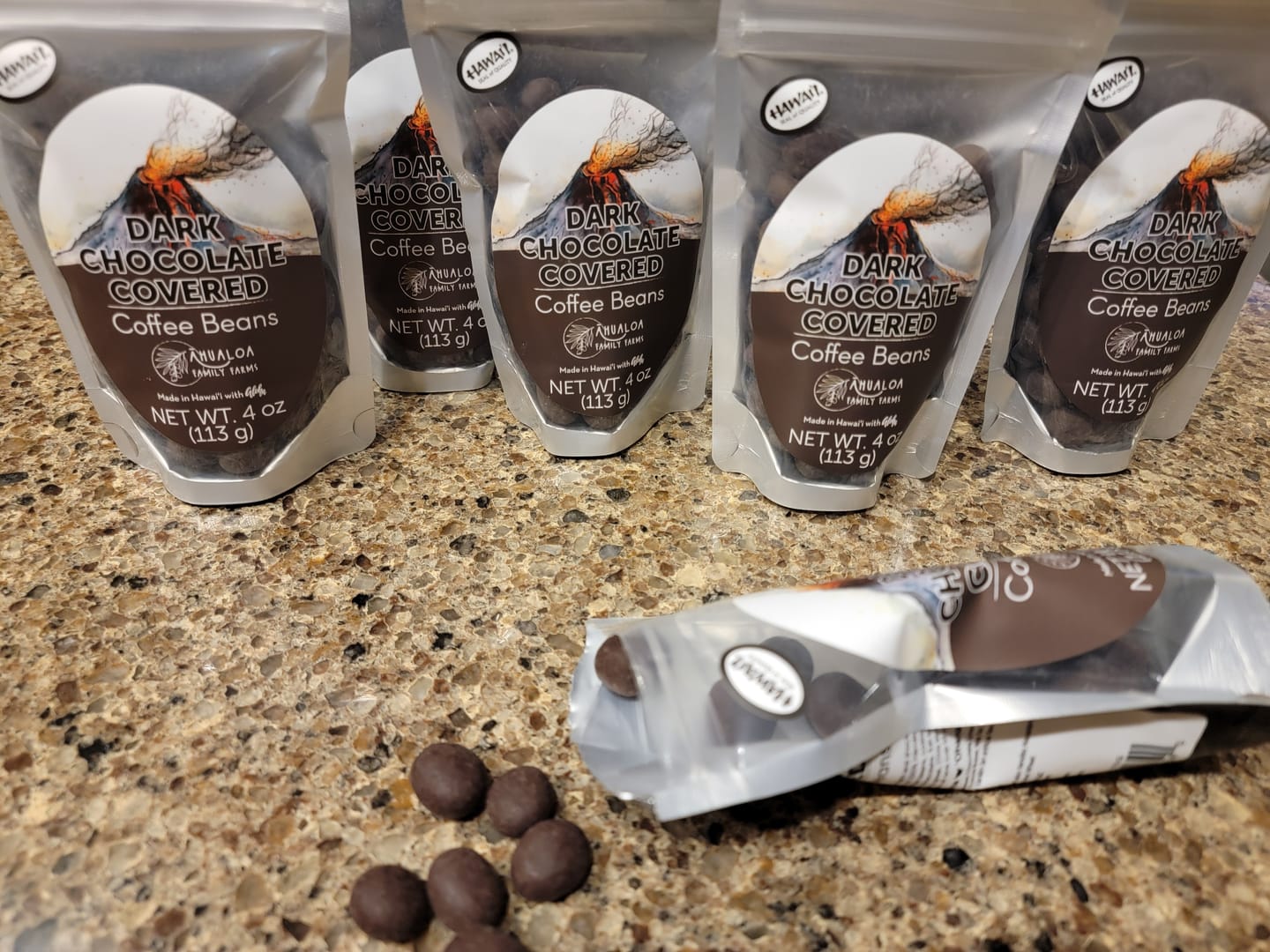 Customer photo review of Dark Chocolate Covered Coffee Beans