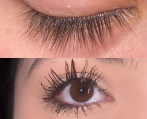 Customer photo review of Suero para pestañas y cejas