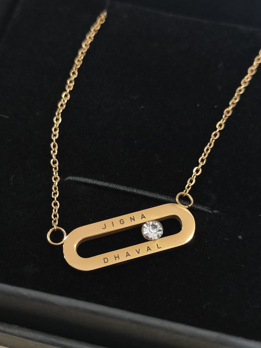 Customer photo review of Personalised Eternal Pendant