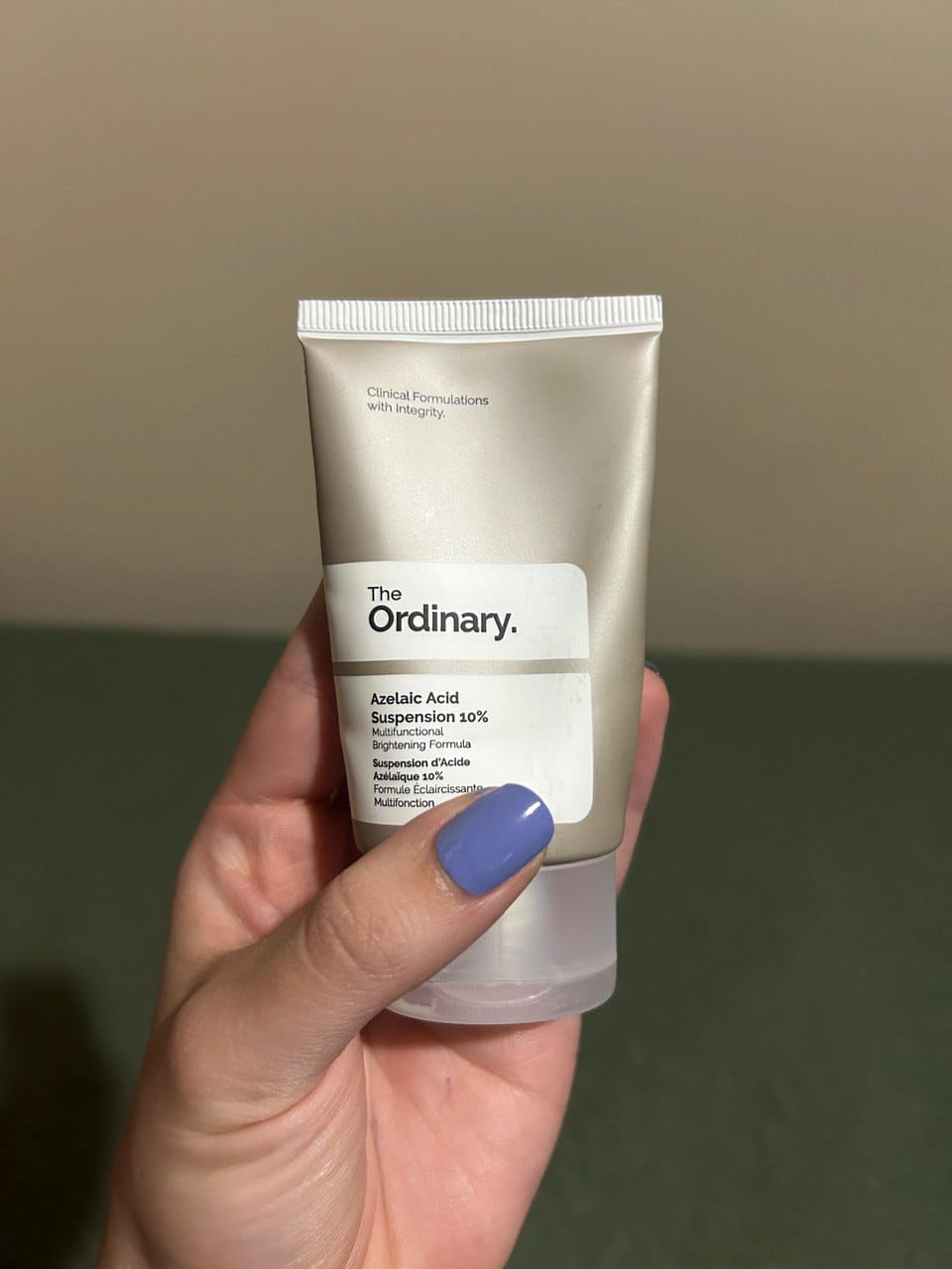 Customer photo review of Azelaic Acid 10% Suspension Brightening Cream