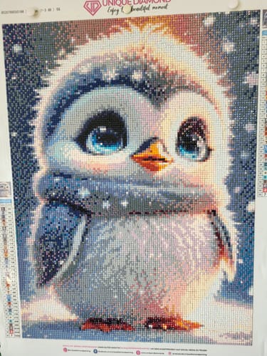 Customer photo review of 5D Diamond Painting AB Steine Baby Penguin