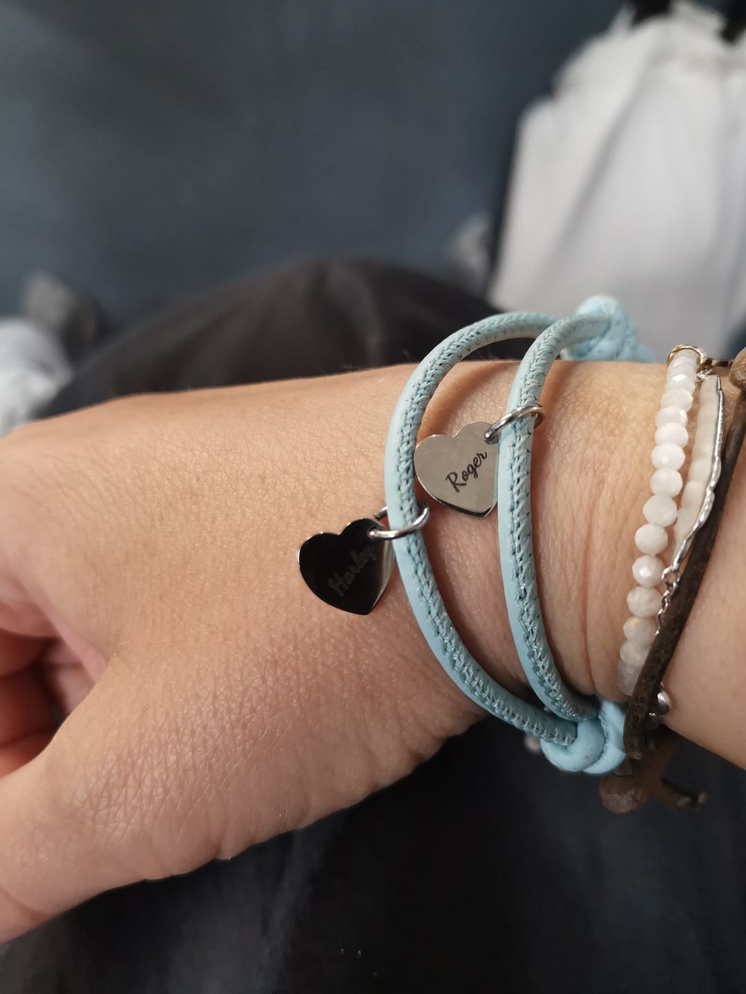 Customer photo review of Freunde - Individuelles Lederarmband