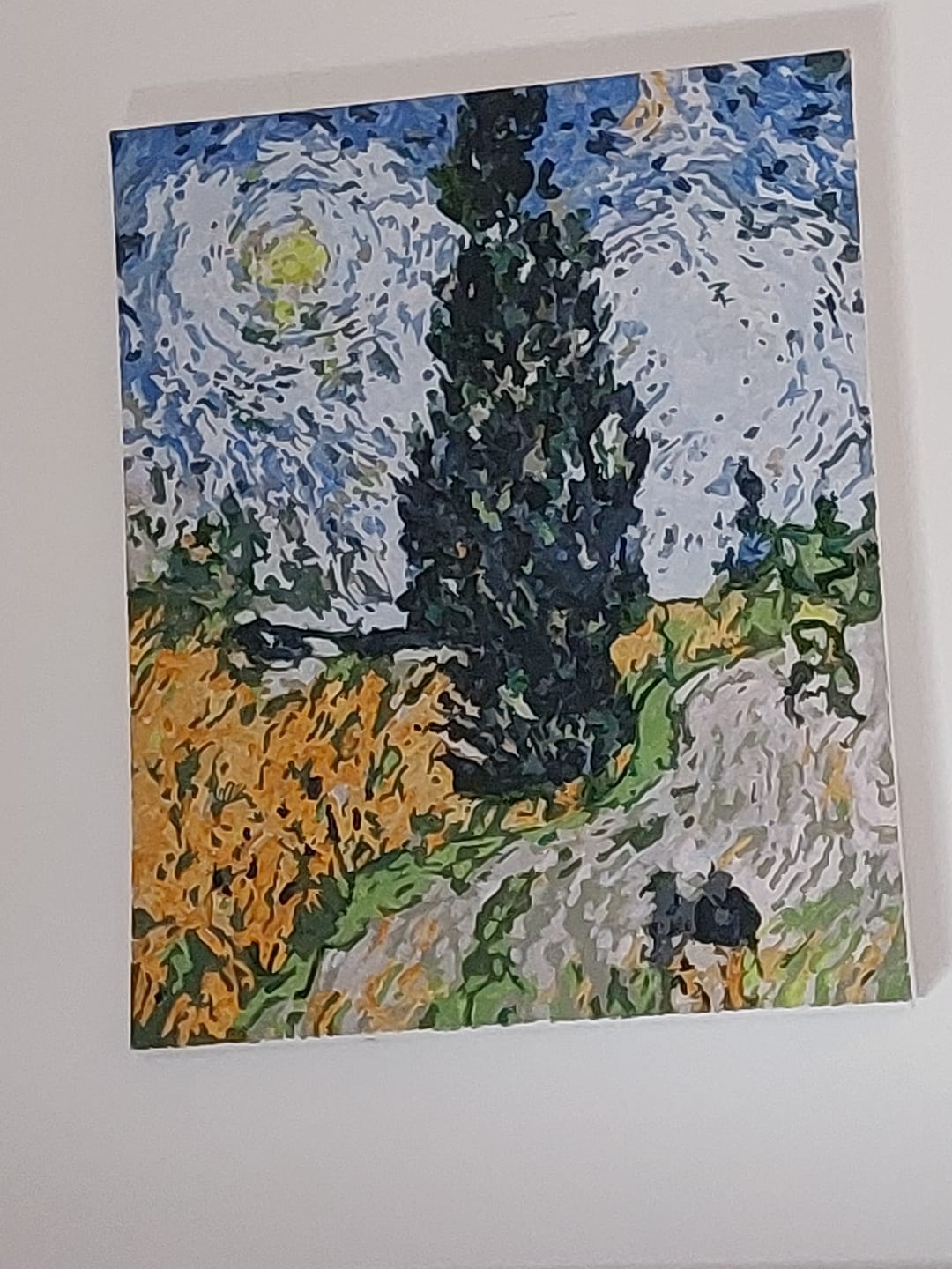 Customer photo review of Malen nach Zahlen - Straße mit Zypresse und Stern - Vincent van Gogh