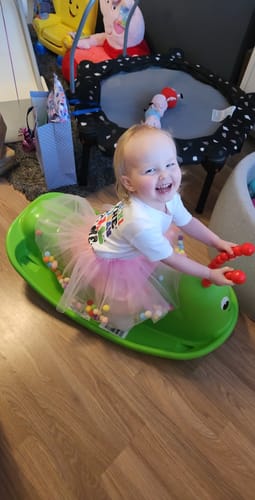 Customer photo review of I'm The Birthday Girl "Hi" T-Shirt & Tutu Set