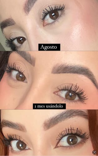 Customer photo review of Suero para pestañas y cejas