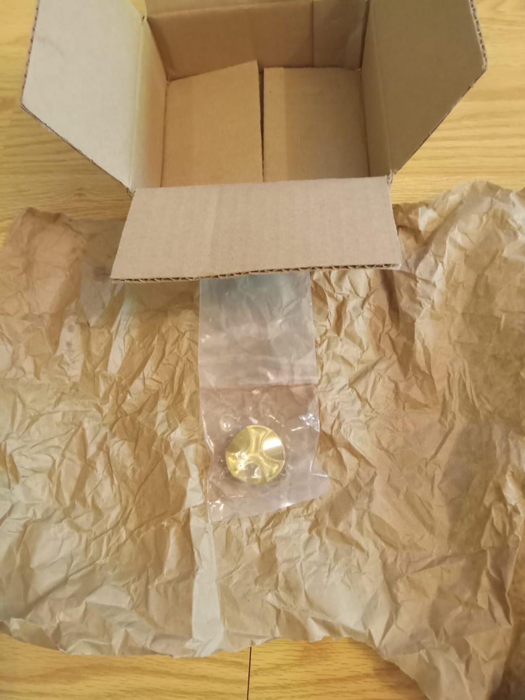 Customer photo review of Triumph Machined Brass Oil Filler Cap - Brogue Moto