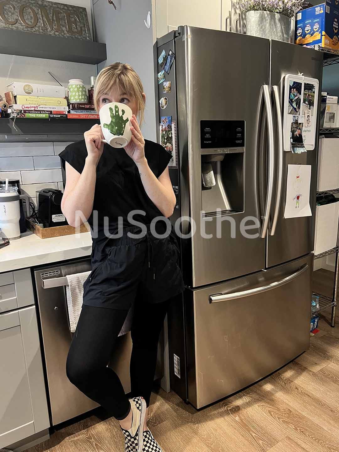 Customer photo review of NuSoothe™ High Waisted All-Day Compression Tights