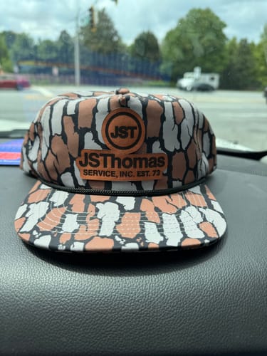 Customer photo review of Custom Leather Patch Rope Hat