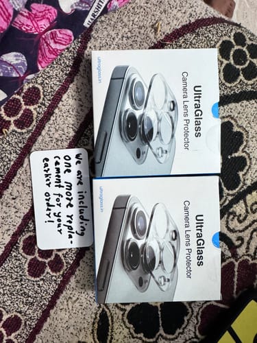 Customer photo review of UltraGlass Camera Lens Protector for iPhone