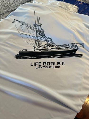 Customer photo review of Dri-Fit Custom Boat Shirts - Long Sleeve