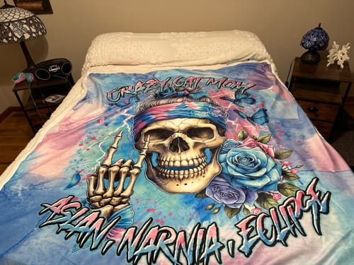 Customer photo review of MYSTERY FLEECE BLANKET