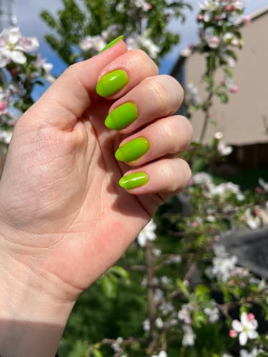 Customer photo review of Longwear Nail Polish - Limeade