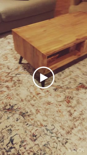 Customer video review of Cordelia Skala Distressed Vintage Grey & Multi Rug