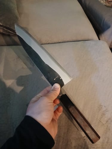 Customer photo review of Hatsukokoro Kurokaze Gyuto 215 mm