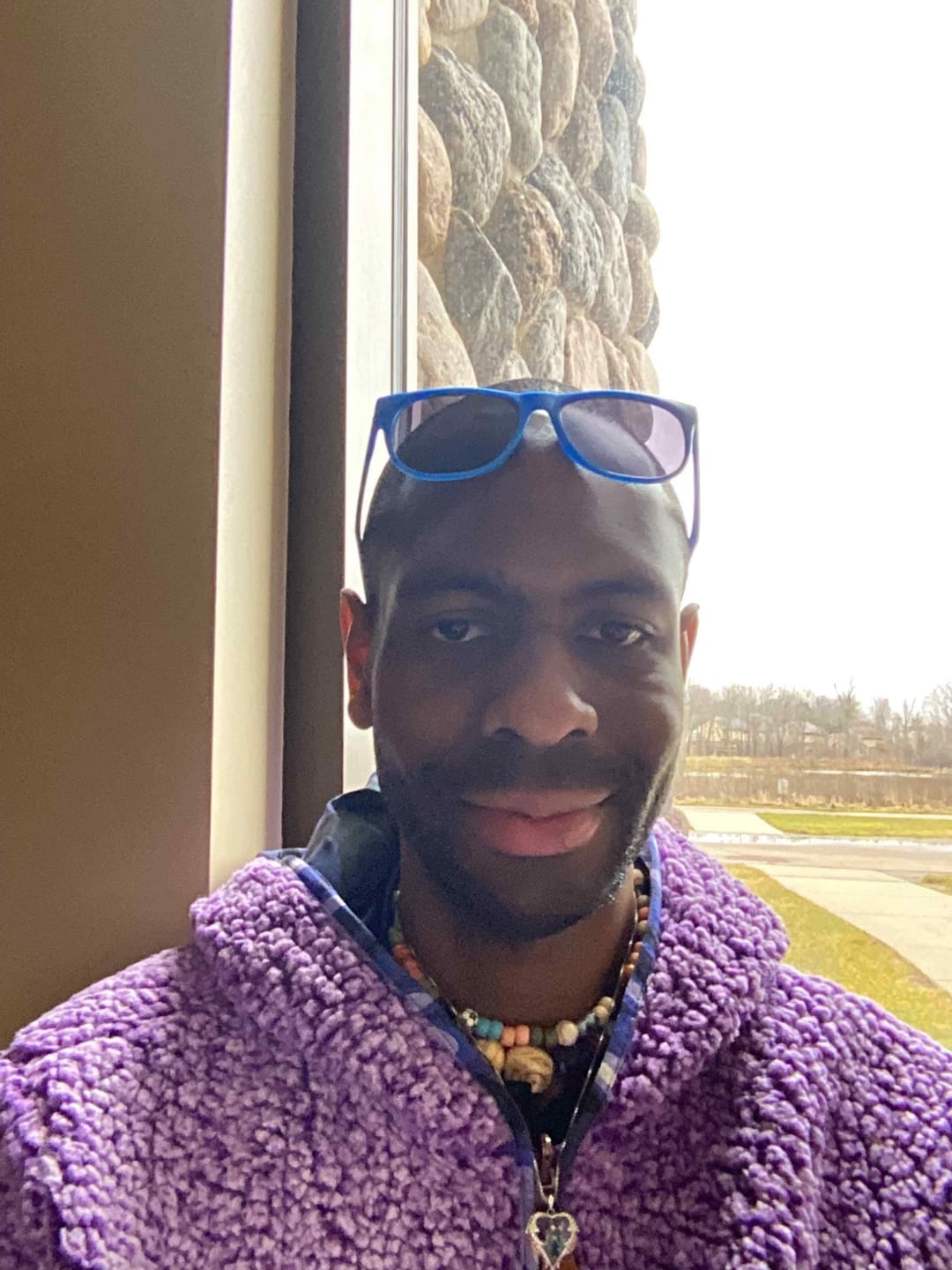Customer photo review of Reversible Sherpa Full Zip Hoodie