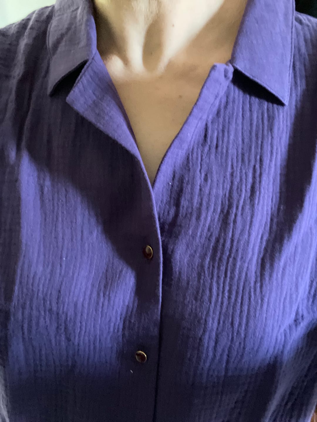 Customer photo review of Robe Agnès - Piqué de coton bleu marine
