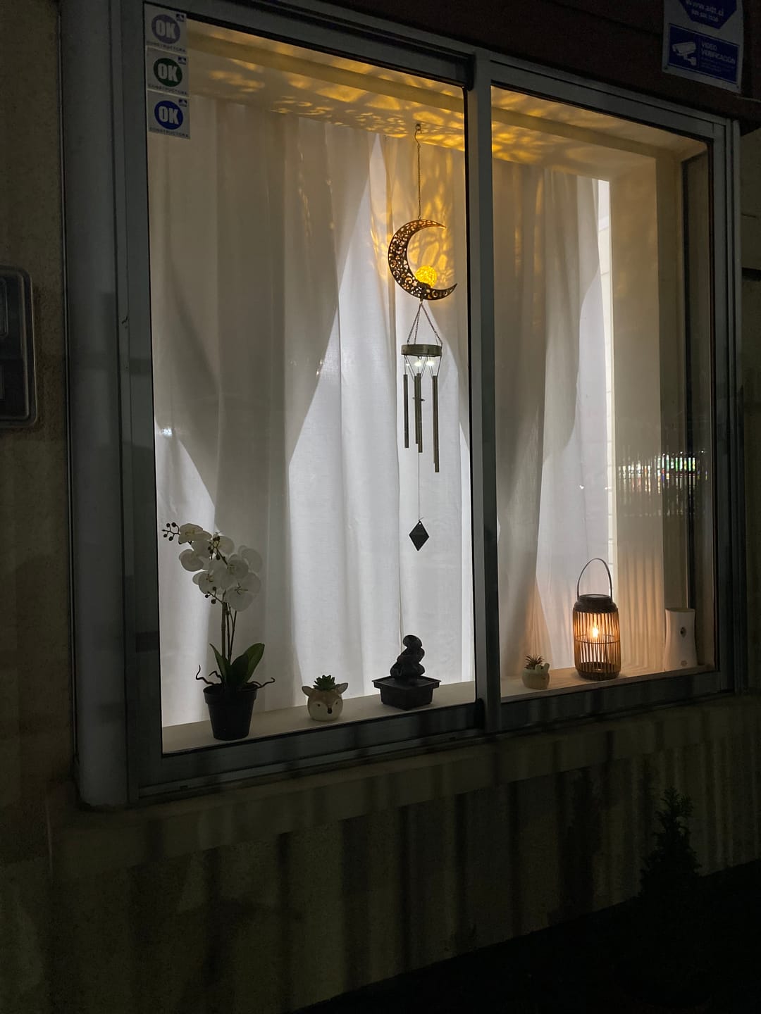 Customer photo review of Colgante de Viento Solar - Largo 1 m Inoxidable IP44 Luz Cálida