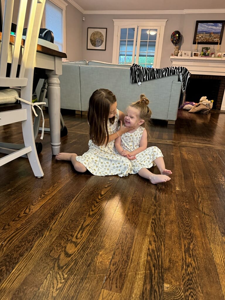 Customer photo review of Milk & Cookies White Bamboo Girls' Sleeveless Dress