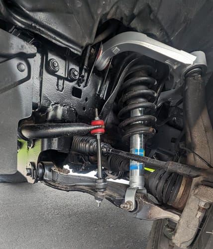 Customer photo review of 2009-2024 Dodge Ram 1500 Forged Aluminum Upper Control Arms Suspension Kit 2"-4" Lifted