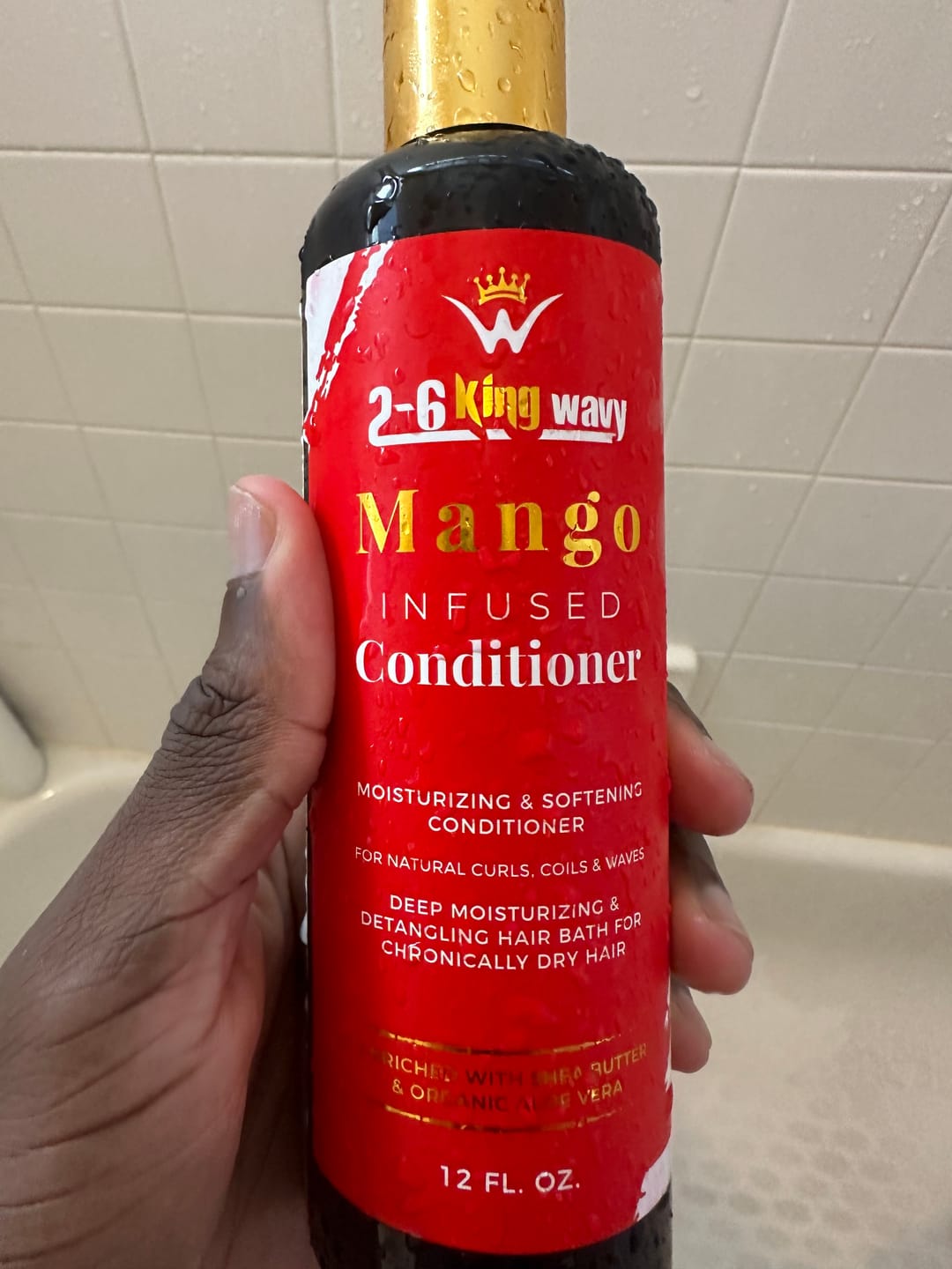 Customer photo review of Infused Mango Conditioner (12 FL OZ)  Premium Quality