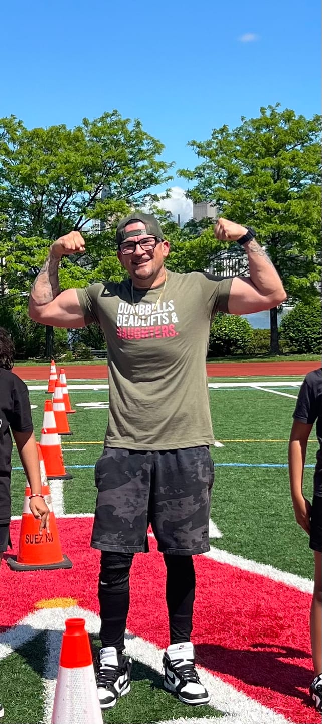 Customer photo review of Dumbbells Deadlifts & Daughters Shirt
