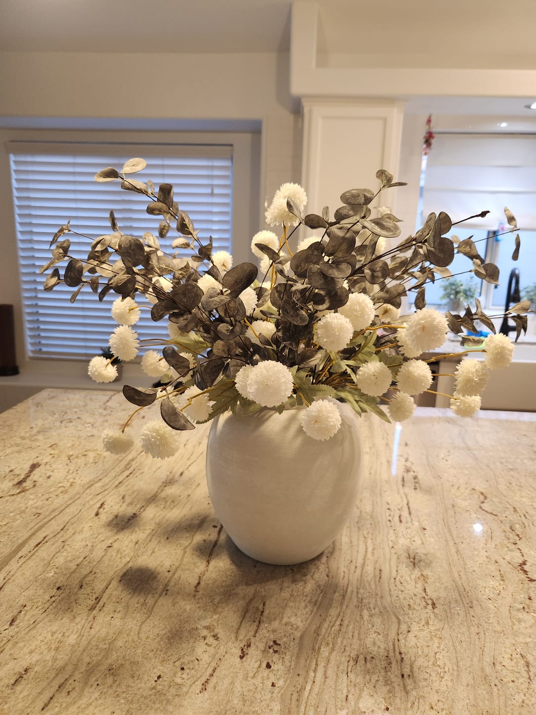 Customer photo review of Faux Eucalyptus - White (5 Stems)