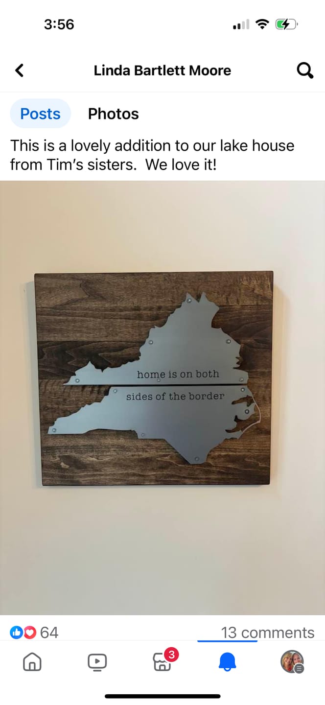 Customer photo review of Virginia/North Carolina Home is on both sides of the border