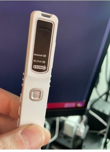 Customer photo review of Bluetooth Cell Phone Recorder Stores 144 Hours